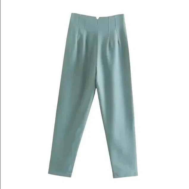 Hohe Bund Slim Fit Hose
