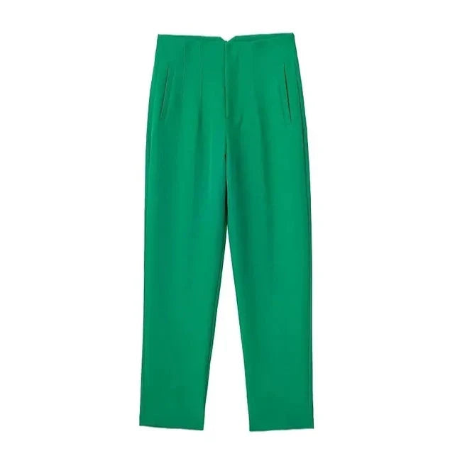 Hohe Bund Slim Fit Hose