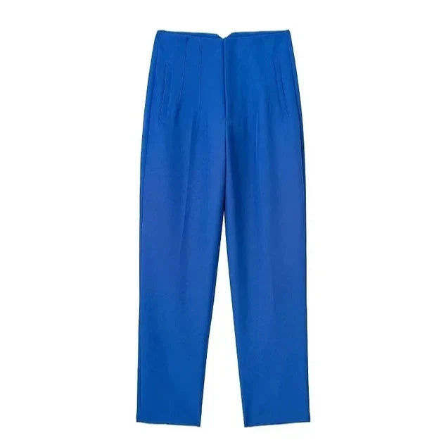 Hohe Bund Slim Fit Hose