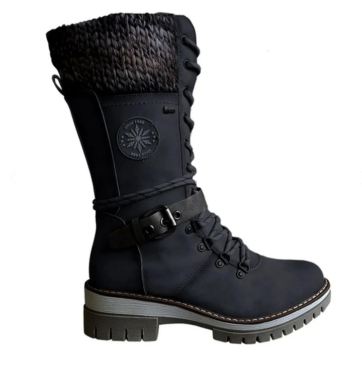 Elegante Lederstiefeletten Bequem &amp; Chic - IdealeKleiden