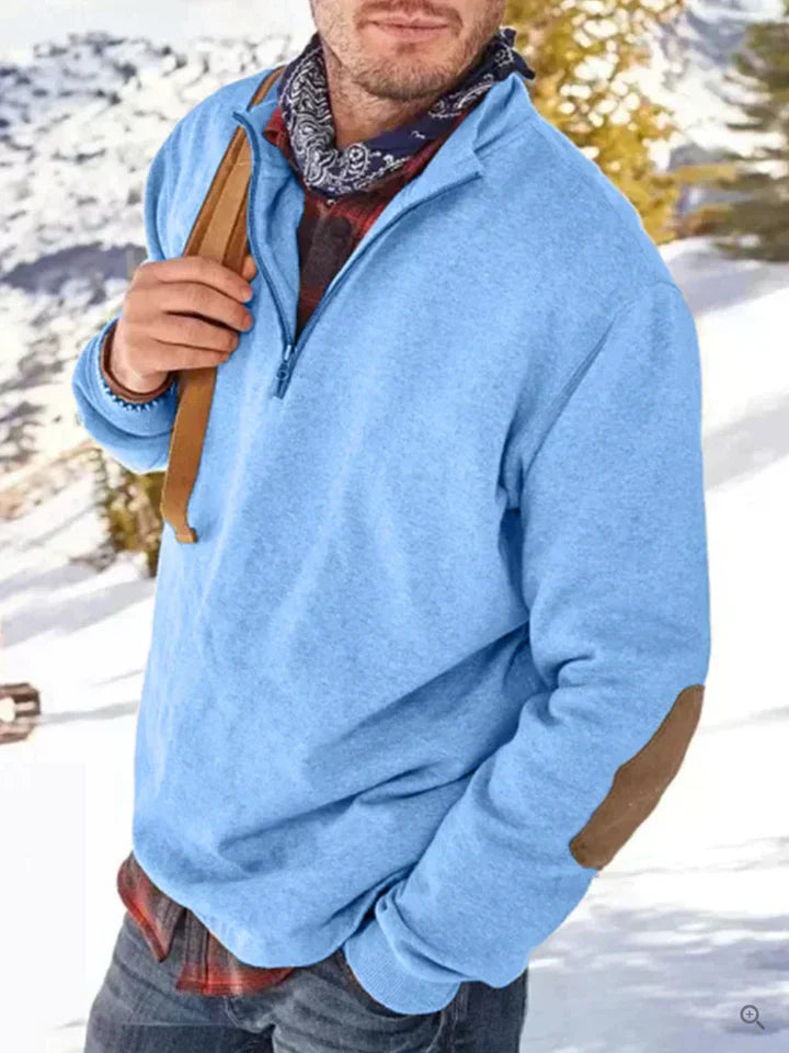Herren Weste Dicke Pulloverjacke Halbzipper