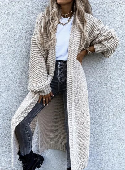 Frauen Strickjacke Langärmlig Elegante Damen