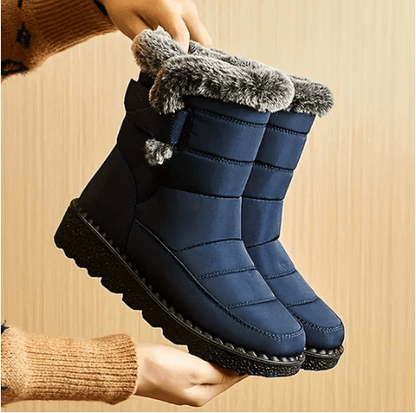 Stylische Knöchelstiefel Weiches Fellfell Futter Rutschfest - IdealeKleiden