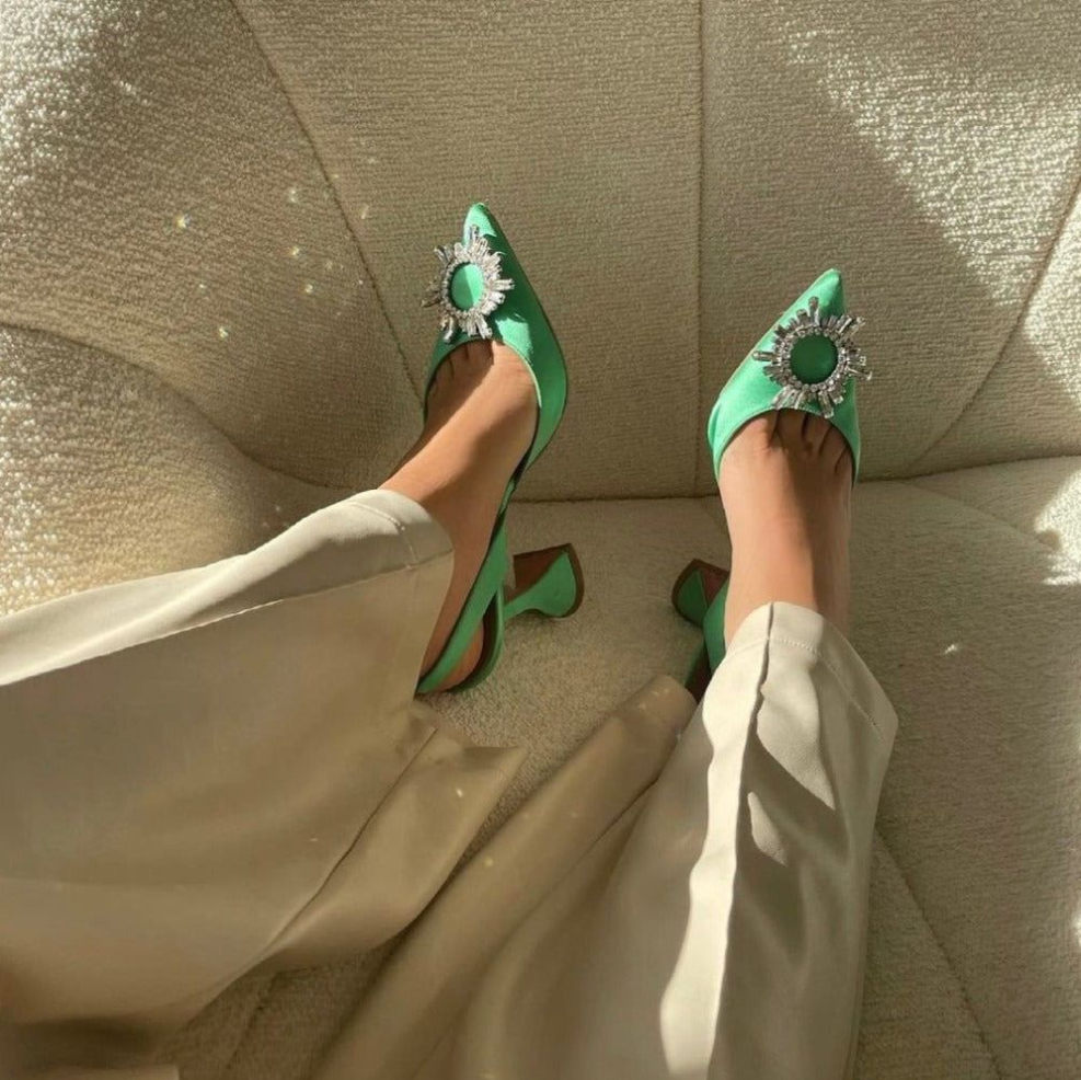 Elegante High Heels mit Kristallen für Damen