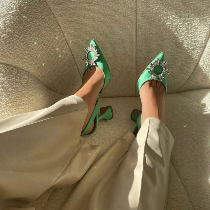 Elegante High Heels mit Kristallen für Damen