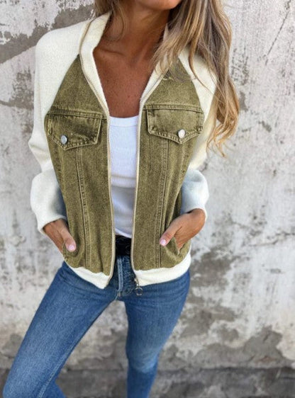 Herbstliche Jeansjacke Modern Elegant