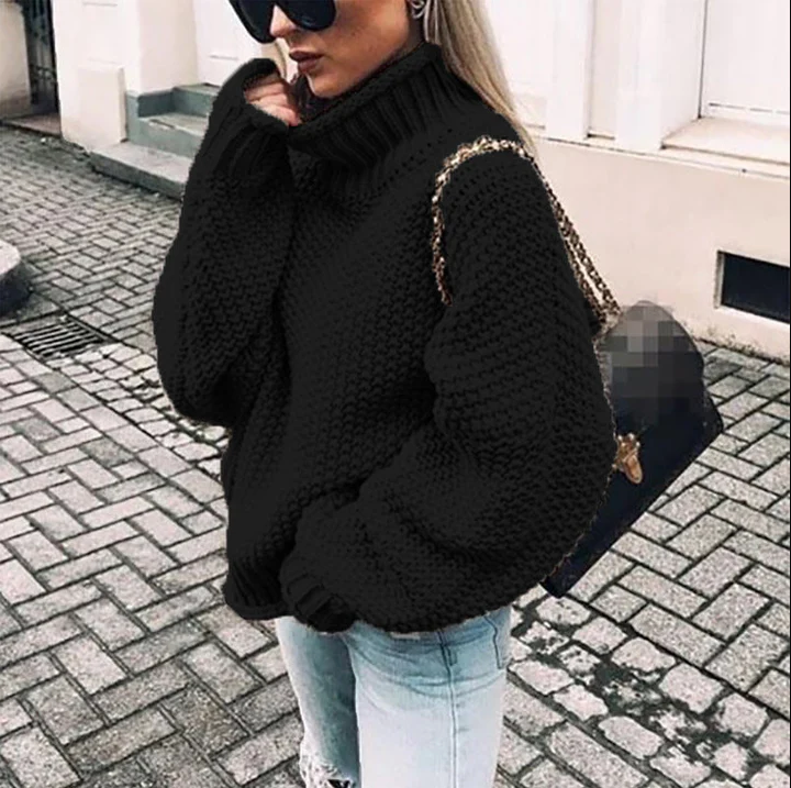 Dicke Wollpullover Damen Oversized