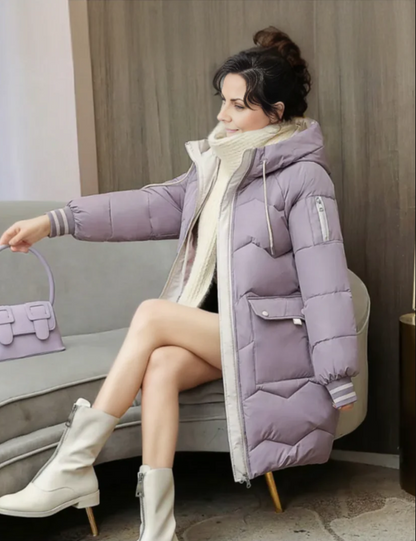 Warm gefütterte Damen-Parka Winterjacke