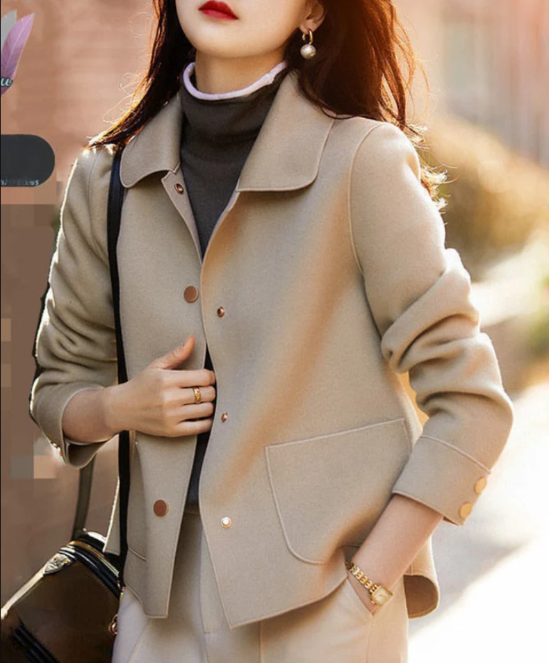 Elegante Wolljacke Damen - IdealeKleiden