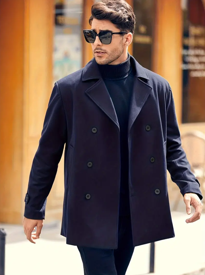 Herren Trenchcoat Elegant Klassik Design