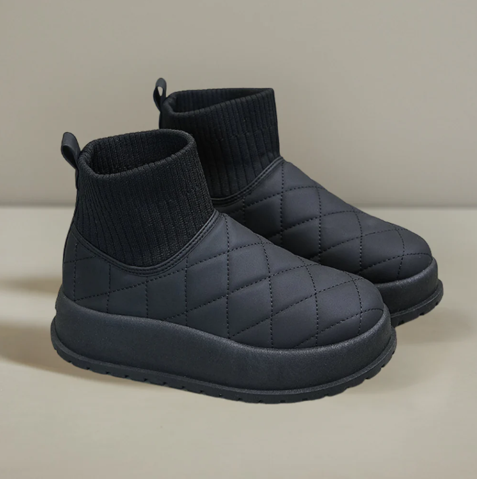 Warm gepolsterte Schneestiefel Damen