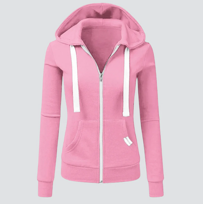 Wollkapuzenjacke Damen Warm mit Kordelzug