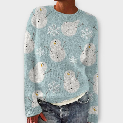 Damen Strickpullover Winterwarm Modern