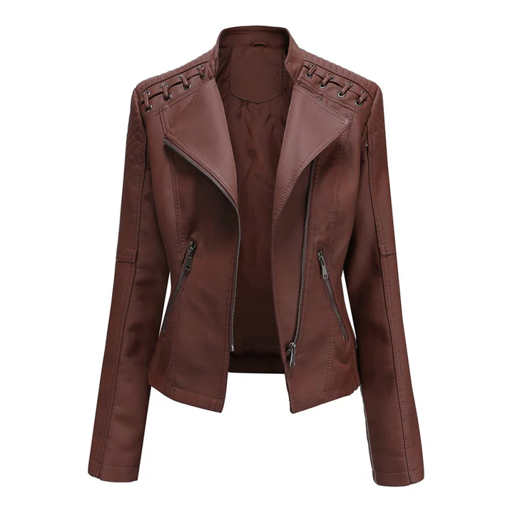 Marie - Elegante Bikerjacke Leder