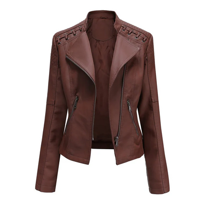 Marie - Elegante Bikerjacke Leder