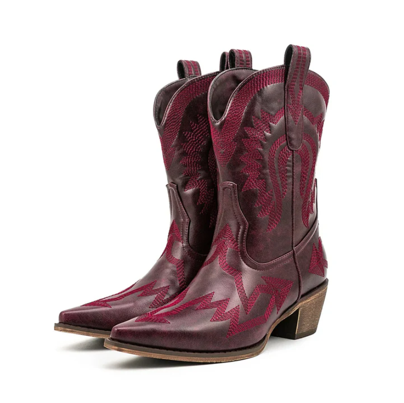 Westernstiefel Damen Leder Klassisch