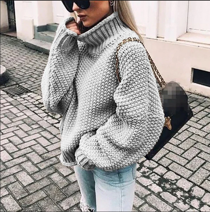 Dicke Wollpullover Damen Oversized