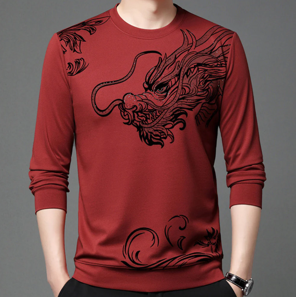 Bequemes Herren Sweatshirt Rundhals Ausschnitt