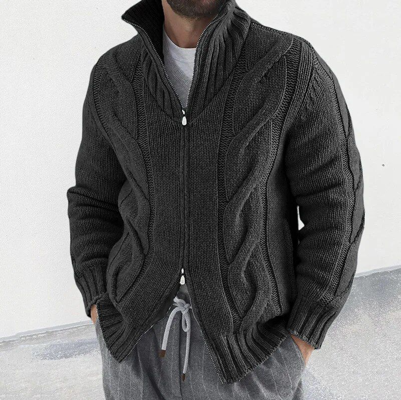 Herren Strickjacke Warm Elegant Qualität