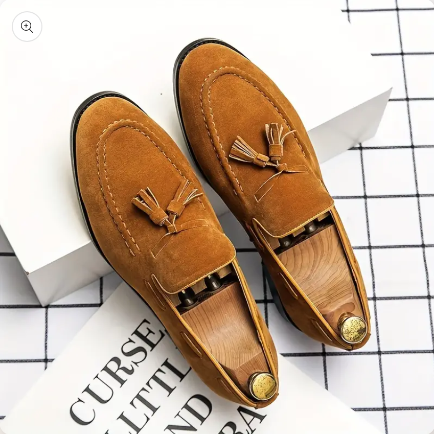 Herren Pantoffel Vintage Leder