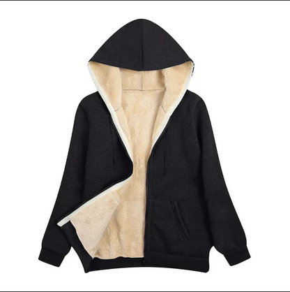 Winterjacke Damen Kapuze Kunstpelz Futter