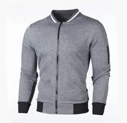 Herren Sweatshirt Zip Reißverschluss Stehkragen