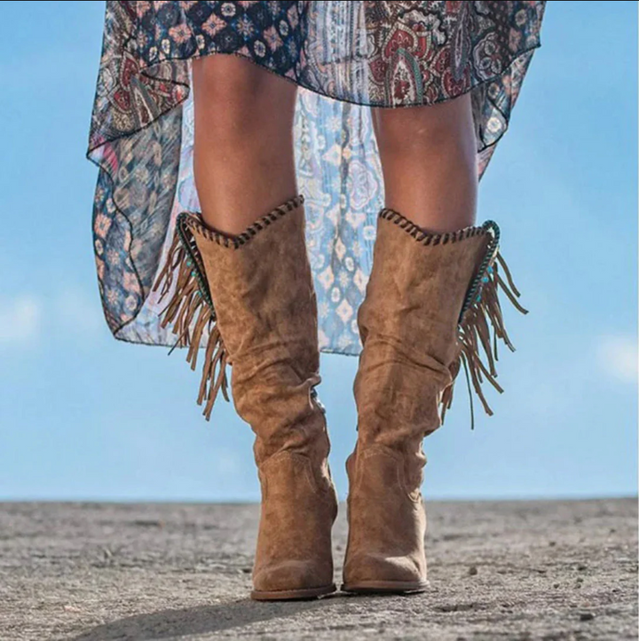 Cowboy-Stiefel Damen Western-Stil - IdealeKleiden
