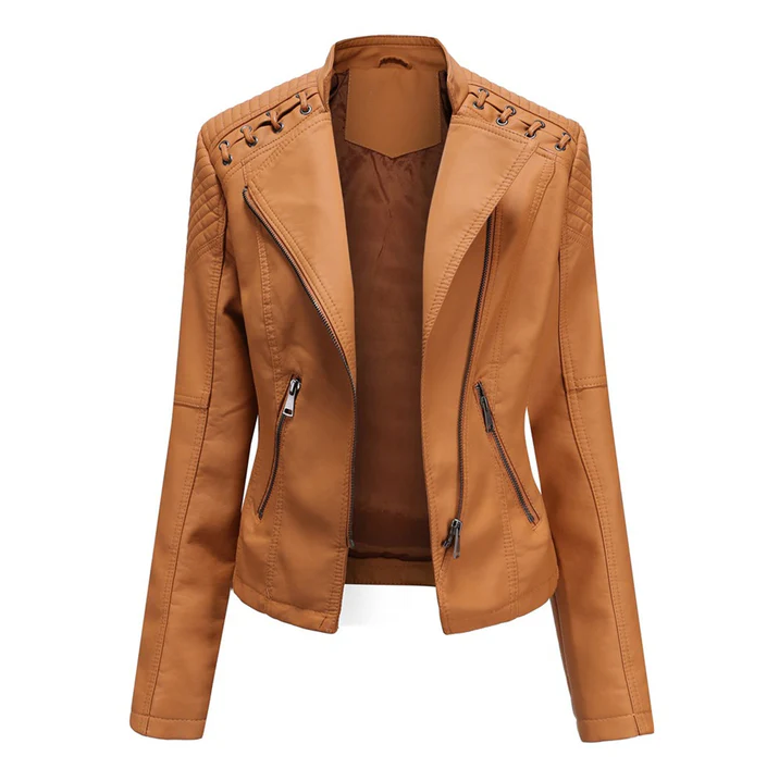 Marie - Elegante Bikerjacke Leder