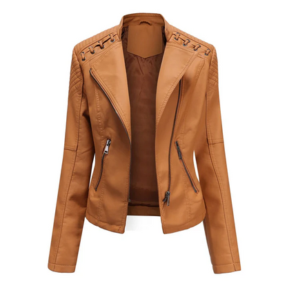 Marie - Elegante Bikerjacke Leder