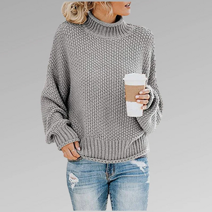 Stilvoller Strickpullover mit Rollkragen