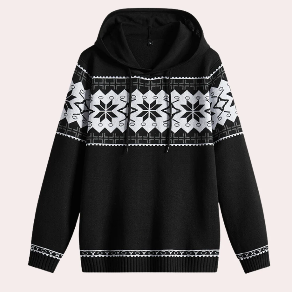 Bequemer Herren Pullover Kapuze - IdealeKleiden