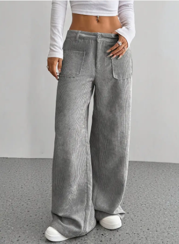 Makara Kordhose Weite Bein Damen Hose - IdealeKleiden