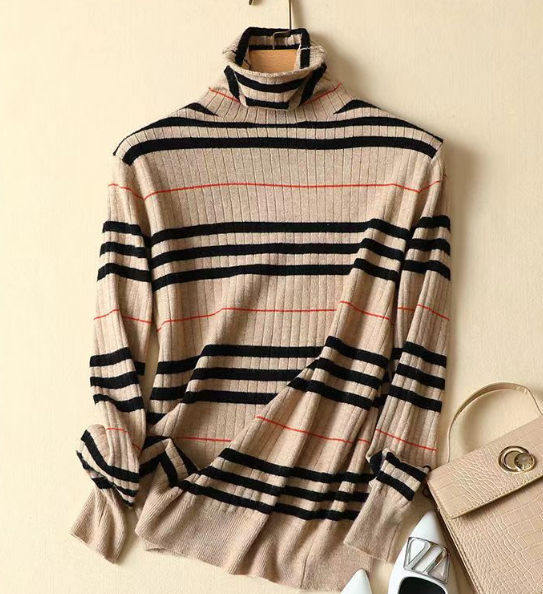 Damenschal Rollkragen Pullover Gemütlich - IdealeKleiden