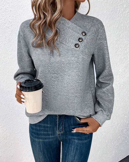 Stylisher Damenpullover aus Baumwolle - IdealeKleiden