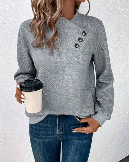 Stylisher Damenpullover aus Baumwolle - IdealeKleiden