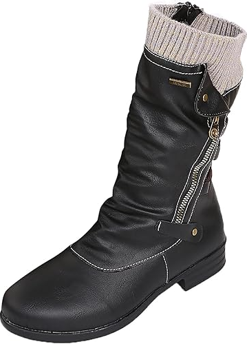 Damenschuhe Winterstiefel Warm Bequem