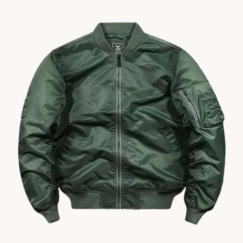 Elegante Herren Pilotenjacke Klassisches Design - IdealeKleiden