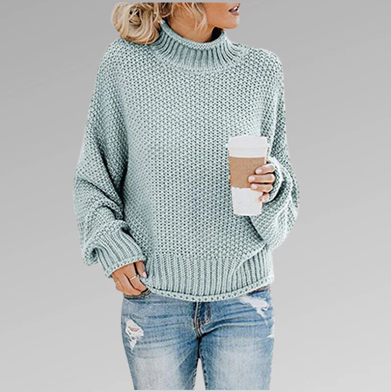 Stilvoller Strickpullover mit Rollkragen