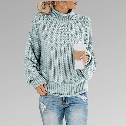 Stilvoller Strickpullover mit Rollkragen