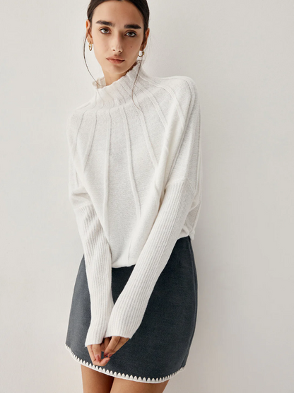 Weicher Rollkragenpullover Damen