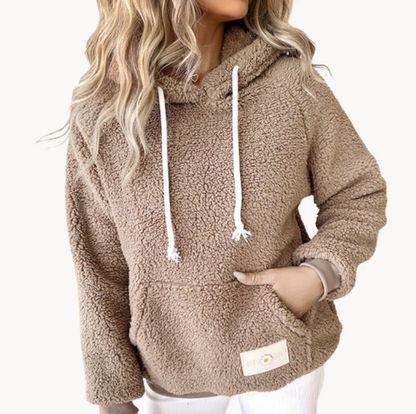 Gemütlicher Damen Teddy-Pullover Weich - IdealeKleiden