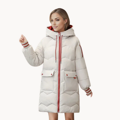 Warm gefütterte Damen-Parkajacke Winter