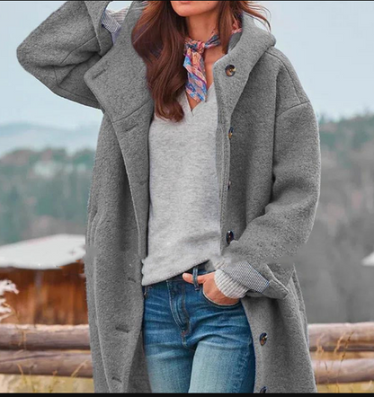 Jella – Stylisher Langer Wintermantel