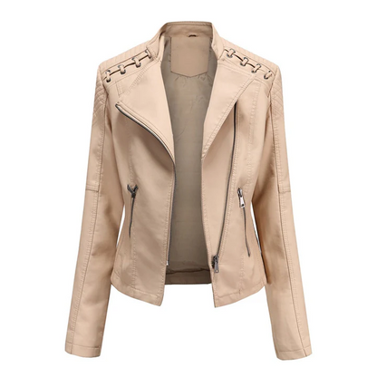 Marie - Elegante Bikerjacke Leder