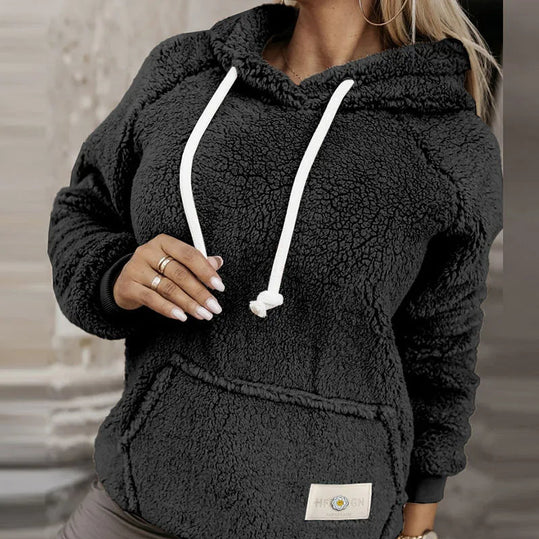 Weiche Fleece-Teddyjacke Damen