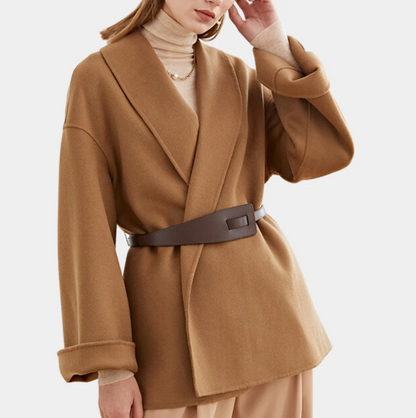 Aviva - Elegante Damenjacke mit Gürtel Design - IdealeKleiden
