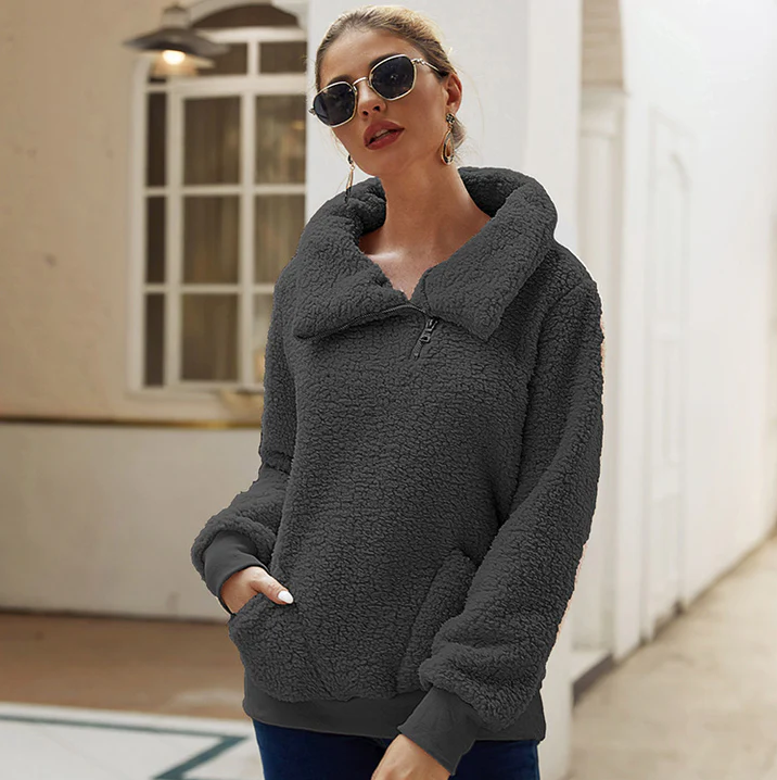 Weicher Damen Pullover Lässig Warm Strick