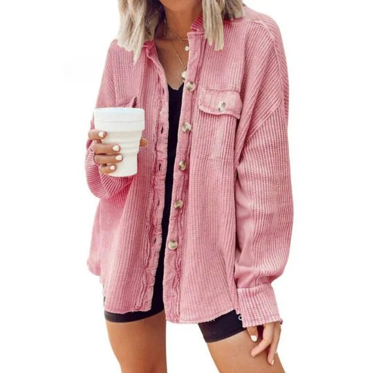 Trinity | Cordjacke mit Oversize-Kapuze