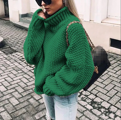 Leyna – Weich Rollkragen Pullover Damen