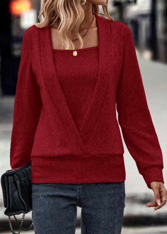 Einzigartiger Strickpullover V-Ausschnitt Damen - IdealeKleiden